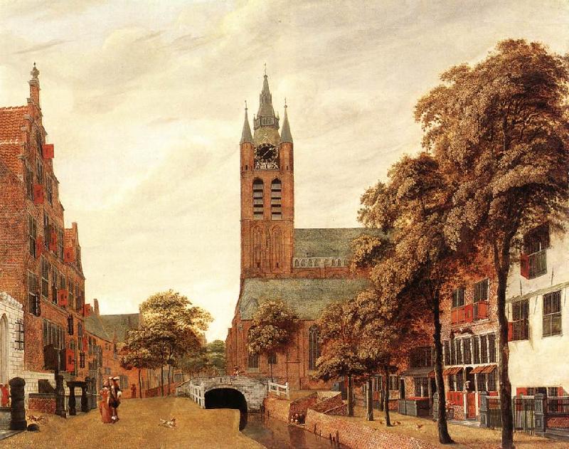 HEYDEN, Jan van der View of the Westerkerk, Amsterdam f China oil painting art